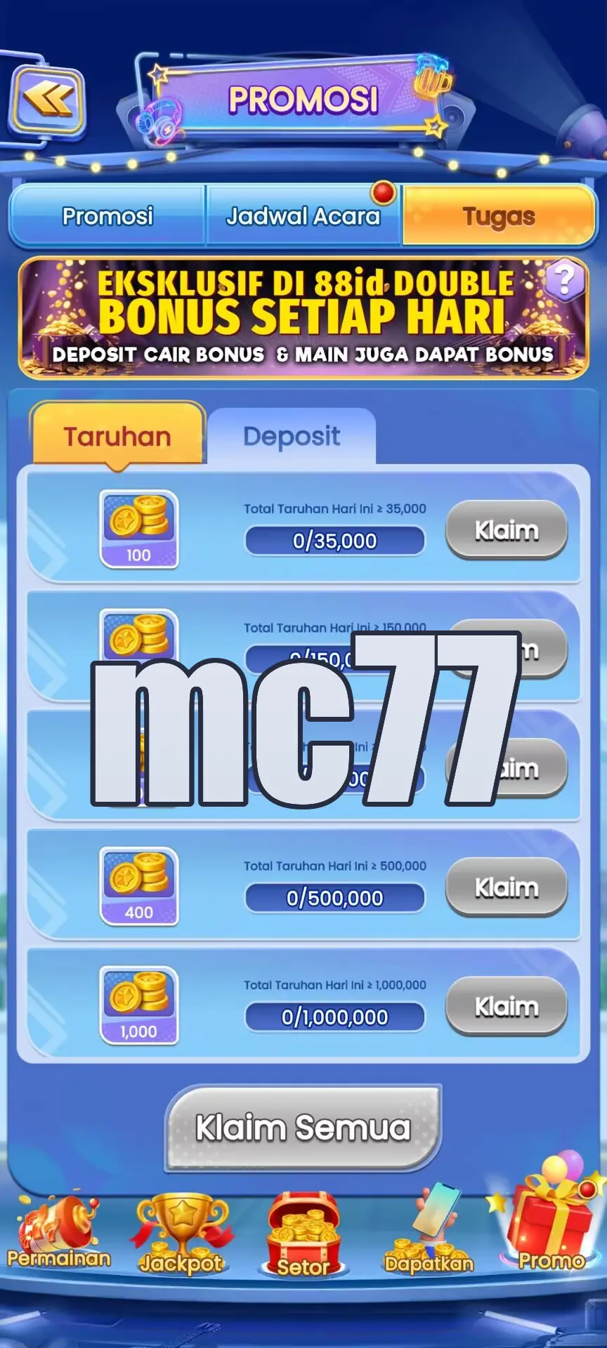 mc77 Masuk